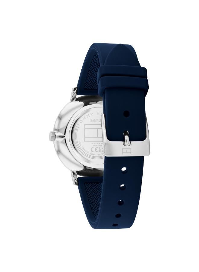 TOMMY HILFIGER 2-Hand Womens Quartz Movement Watch With Blue Silicone Bracelet - 1782732 - Image 2